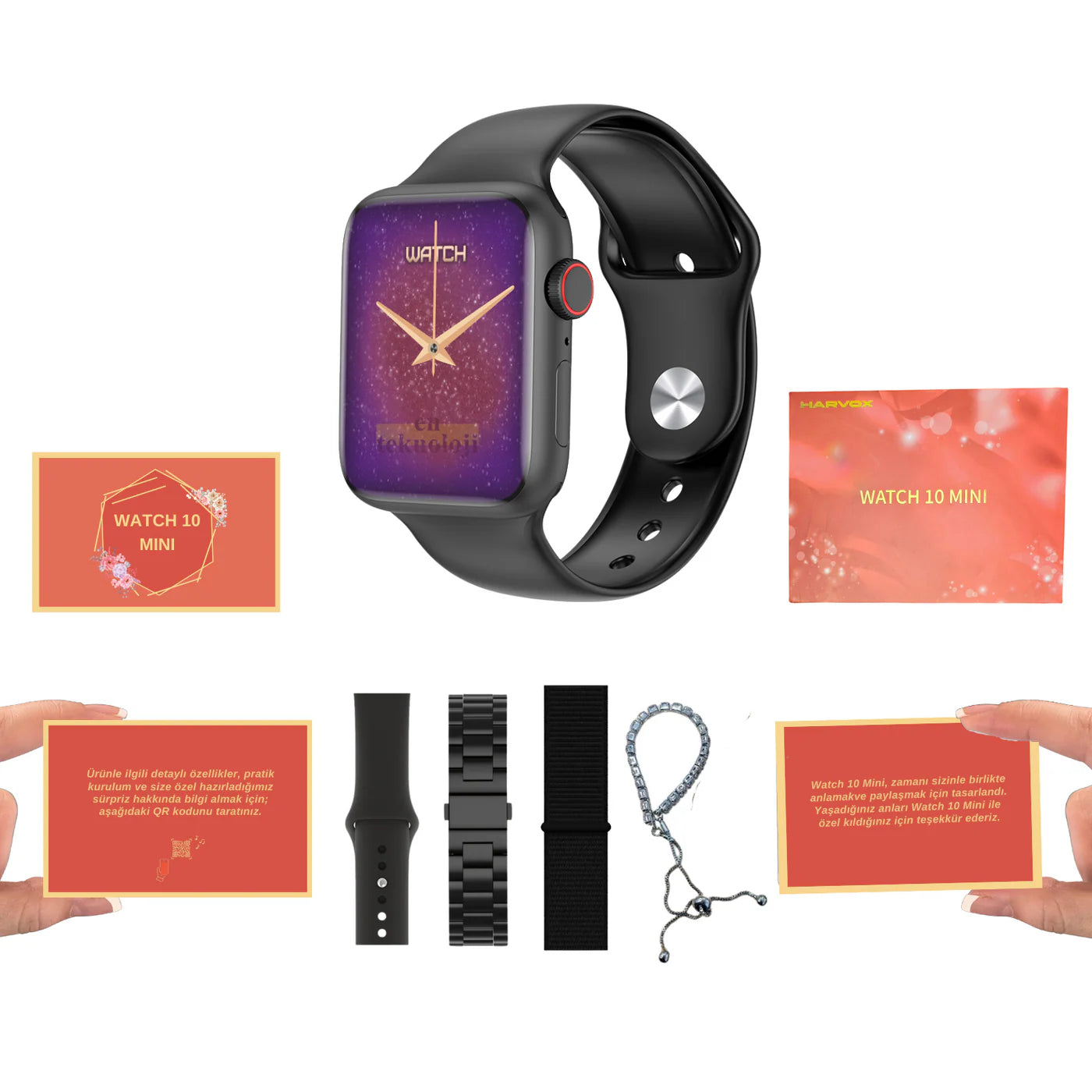 Harvox Watch 10 Mini Akıllı Saat (Valentine Edition)